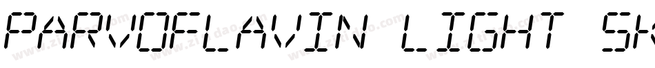 Parvoflavin Light Skew字体转换